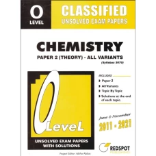 Redspot O Level Classified Chemistry Paper 2 Unsolved Past Papers
